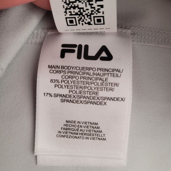 Fila Women's Funnel Neck Moisture Wicking Active Training Hoodie Gray Size Small - Picture 7 of 12